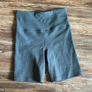 Women's High-Waisted Gray Shorts